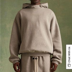 Fear of God Essentials Core Heather Hoodie NWT